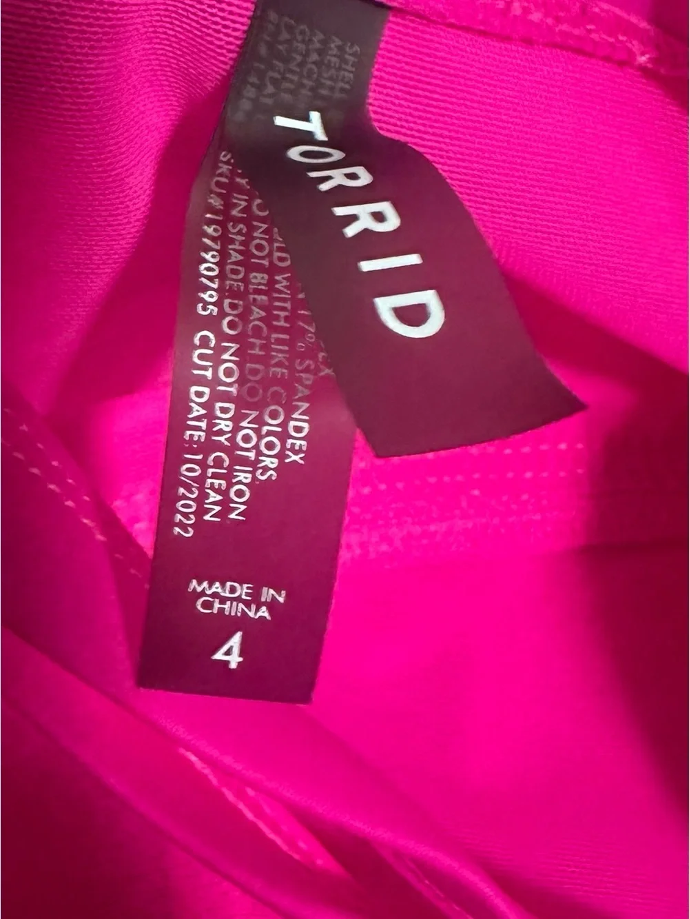 torrid Hot Pink Lace-Up One-Piece Swimsuit